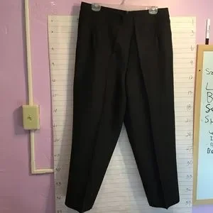 Emma James Pants & Jumpsuits | Emma James Womens Petite Linen Dress Slacks Sz 16wp Black Euc | Color: Black | Size: 16p | Marcenebt99's Closet